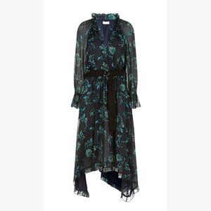 Claudie Pierlot Romilly Midi Dress in Paisley